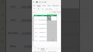 Create working QR code in Excel? (In 20 Seconds) | QR code trick #shorts #excel