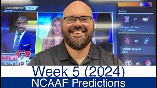 NCAAF Picks (Week 5) 2024 Free College Football Predictions - Today's CFB Plays & Betting Lines