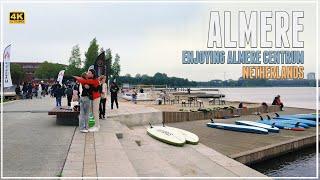 Enjoying ALMERE centrum / Walking Tour in Almrere - Netherlands / 4k