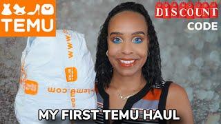 MY FIRST TEMU HAUL (TRY ON HAUL) + DISCOUNT CODE | JackieNaturals