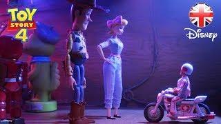 TOY STORY 4 | Woody & Bo Peep Meet Duke Caboom! Clip | Official Disney Pixar UK