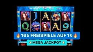 Mermaid Queen 165 Freispiele auf 1€ MEGA Jackpot  Merkur Magie Casino Spielothek Spielhalle