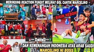 MERINDING! REACTION PUNDIT MELIHAT GOL CANTIK MARCELINO COACH JUSTIN,BUNG BINDER,VALENTINO,MAMAT