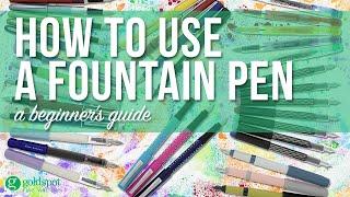 How to use a fountain pen for beginners - 2 1/2 Pens Parody