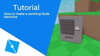 Roblox Studio Tutorial - How to make a Working Soda machine