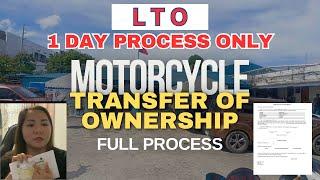 MOTORCYCLE/MOTOR VEHICLE TRANSFER OF OWNERSHIP COMPLETE PROCESS AT GASTOS