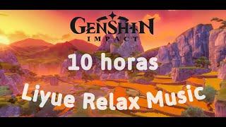 liyue relax night music (10 hours) (sin silencios) || Genshin Impact ost