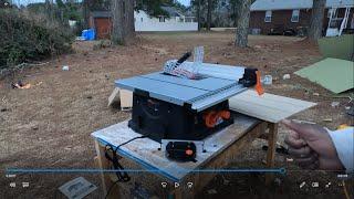 Harbor Freight Warrior 10" 15 Amp Table Saw #diy #handyman #harborfrieght #building #construction