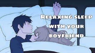 (ASMR) Relaxing with your boyfriend [M4F] (roleplay) |Sleepaid|