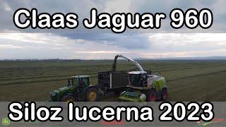 Claas Jaguar 960 x 2, John Deere 8320R & Zavod Kobzarenko la siloz de lucerna!