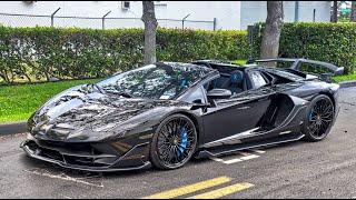 SUPERCARS DRIVE BY at CRAZIEST EXOTIC CAR Dealership in US - Prestige Imports Miami