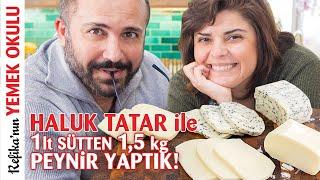 HALUK TATAR ile 1 Litre Sütten 1 Kilodan Fazla Peynir yapımı denedik! Oldu mu? Süt&Sütçülük Konuştuk