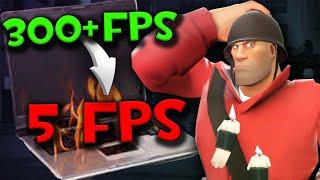 TF2 but each time i die my fps drops