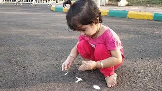 Mayra playing lonely in Balawadi stadium.