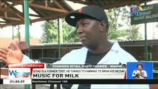 NTVOnTheRoad: Githunguri farmer plays music to his dairy cows for higher production