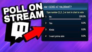 How to Add a Poll to Your Stream