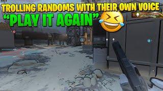 Trolling Randoms With Their Own Voice For 24 Minutes Straight (My Team Cracks Up Laughing)