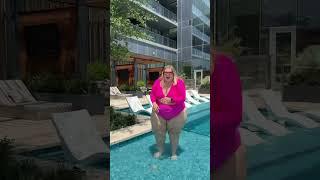 No hiding at the pool — I’m showing up, soaking it in, and living my best life. #NoShadeJustShine