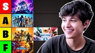 OPINIÃO SINCERA: Qual a MELHOR e a PIOR Temporada do Fortnite? - Tier List