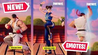 Fortnite X Street Fighter *OFFICIAL* Chun-Li and Ryu EMOTE SHOWCASE (HD)