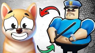 Politistul NEBUN ne Urmareste cand EVADAM din Inchisoare ?! Roblox Escape The Prison