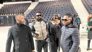 Werrason A visité La salle Arena Grand Paris avec Papy Kakol, Nsakara na staff naye ya Paris