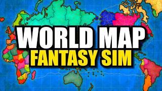 I Put a 2024 WORLD MAP in the Fantasy Map Simulator...