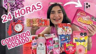 24 HORAS COMIENDO Y COMPRANDO TODO ROSADO!!