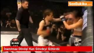 İnanılmaz Dövüş Ringde Kan Gövdeyi Götürdü.