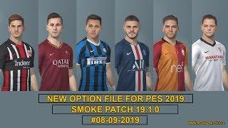 PES 2019 | Option File For Smoke Patch 19.1.0 Final