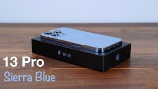 iPhone 13 Pro Sierra Blue Unboxing with MagSafe Silicone Case