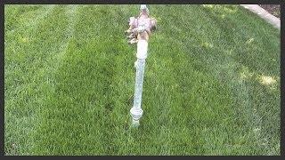 How to repair a low spot in the lawn