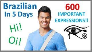 Learn Brazilian Portuguese in 5 days- Conversation for Beginners