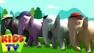 Ek Mota Hathi | एक मोटा हाथी | 3D Rhymes | Hindi Rhyme by Kids Tv