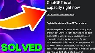 ChatGPT Is at Capacity Right Now Error in 2023 [EASY FIX]