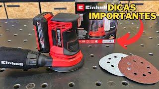 Lixadeira Orbital TE-RS 18 Li Solo da Einhell - Review e Teste