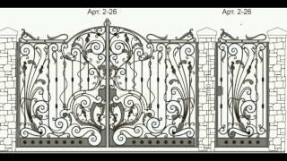 Кованые Ворота, Кованые калитки, подборка эскизов различные по стилям и сложности