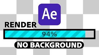 How To Render Videos with a Transparent Background in After Effects
