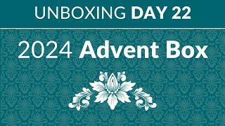 Unboxing Day 22 of the 2024 Sallie Tomato Advent Box!