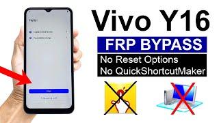 Vivo Y16 Google Account/ FRP BYPASS (without pc) 100% Working Method - ANDROID 12