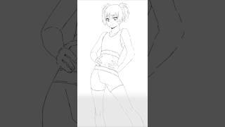 Mistake When Drawing Poses - Quick Art Tips #art #sketch #shorts #tutorial #drawingtutorial #anime