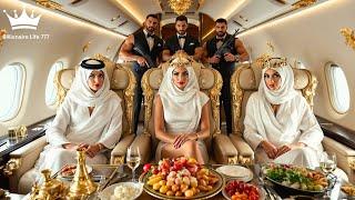 How the Richest Arab Queens Travel: Private Jets, Yachts & Dubai Lifestyle