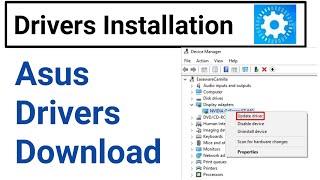 Asus driver download | How to download and install asus drivers