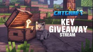 [LIVE] Playing CatCraft! [FREE KEYS!!]