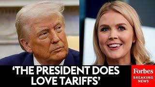 Karoline Leavitt Backs Trump’s Tariffs Strategy: ‘They’ll Ultimately Make America Rich’