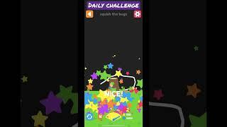 Squiggle drop - daily challenge | squish the bugs #dinsun #applearcade #squiggledrop