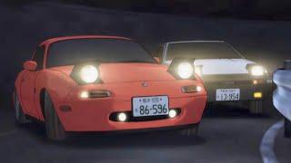 AE86 vs. Roadster - [Eurobeat Removed] - (Initial D Fourth Stage)