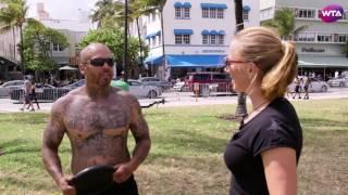 Svetlana Kuznetsova Visits Miami's Muscle Beach