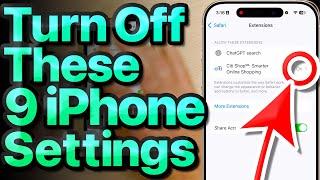 9 iPhone Settings You Need To Turn Off Now! [Especially For Older iPhones!]
