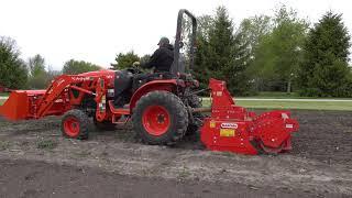 Ever Seen a Power Harrow? Planting Sweet Corn in Garden!